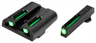 TRUGLO SIGHT SET FOR GLOCK 9MM/.40 TRITIUM/FIBER OPTIC GR - for sale