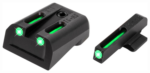 TRUGLO SIGHT SET KIMBER PISTOL TRITIUM/FIBER OPTIC GREEN - for sale