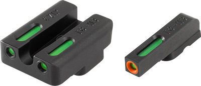 TRUGLO SIGHT SET CZ 75 SERIES TFX PRO GREEN/ORANGE OUTLINE - for sale