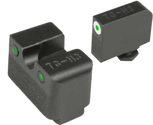 TRUGLO SIGHT SET FOR GLOCK LOW MOS TRITIUM PRO WHT W/U-NOTCH - for sale