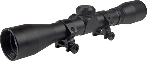 TRUGLO SCOPE BUCKLINE 4X32MM DUPLEX BLACK W/WEAVER RINGS - for sale