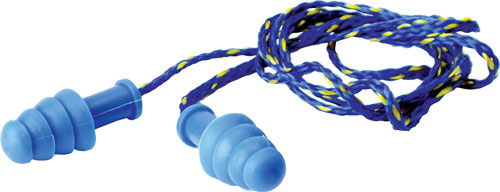 WALKERS EAR PLUGS BRAIDED CORD RUBBER 27dB BLUE 1-PAIR - for sale