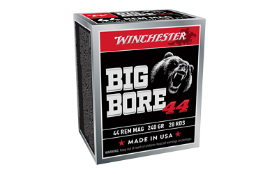 WINCHESTER BIG BORE 44 REM MAG 240GR JHP 20RD 10BX/CS - for sale