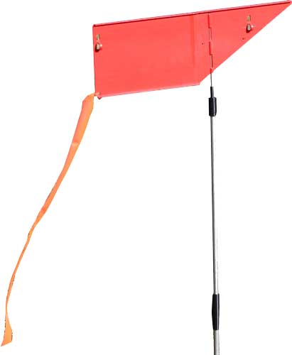 MTM WIND READER SHOOTING RANGE FLAG ORANGE W/FLAG AND STAKE - for sale