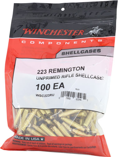 WINCHESTER UNPRIMED CASES 223 REMINGTON 100 PACK 20PK/CS - for sale