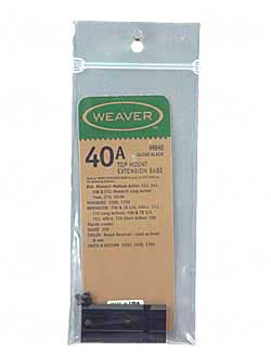 WEAVER BASE TOP MOUNT #40A REM 700,RUG M77,WTHBY MK V BLK - for sale