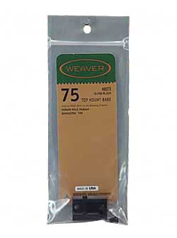 WEAVER BASE TOP MOUNT #75 ALUMINUM BLACK - for sale