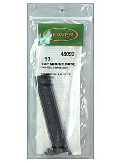 WEAVER BASE TOP MOUNT #93 1-PC ALUMINUM BLACK - for sale