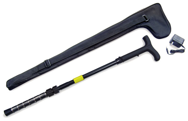 PSP ZAP STUN CANE W/ LED LIGHT ADJ 32-36" 1,000,000 VOLTS - for sale